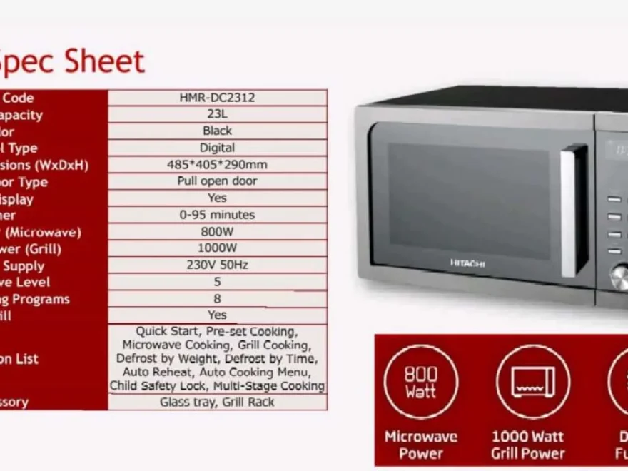 Microwave Hitachi HMR-DG2312