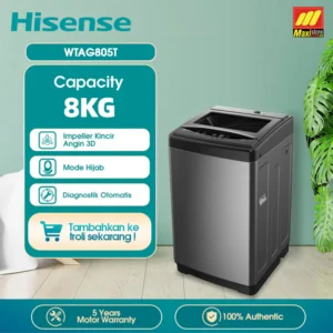 Mesin Cuci Hisense WTAG805T